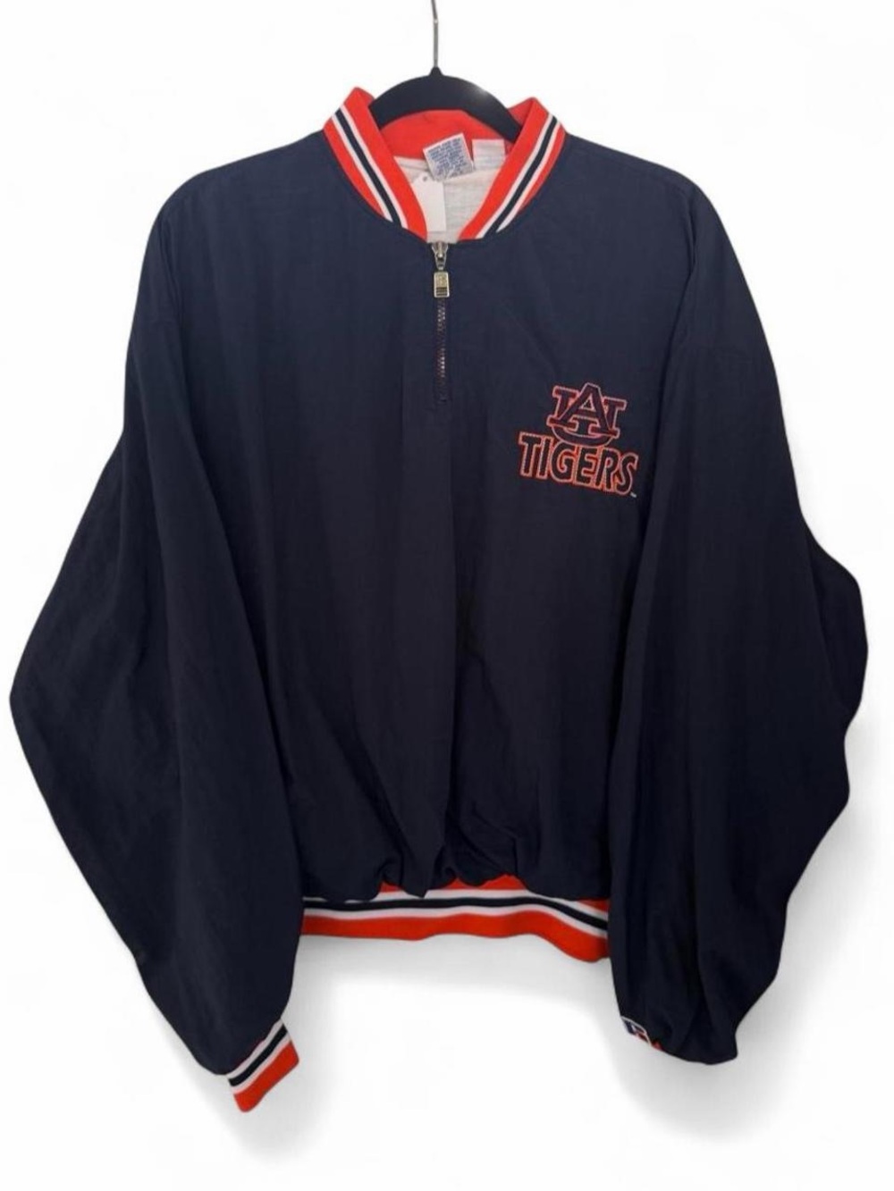 Vintage Auburn University Tigers pullover windbreaker jacket size large
